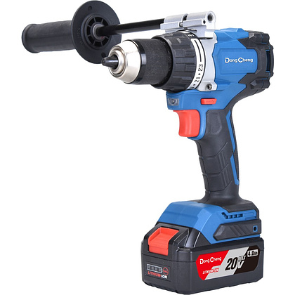 Аккумуляторная дрель-шуруповерт DongCheng DCJZ06-13 (TYPE FK), 20 В, 120 Нм, 2 АКБ, 5 Ач, З/У 4 А - 3