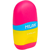 Ластик-точилка Milan "Capsule Mix", 1 отверстие, с контейнером - 2