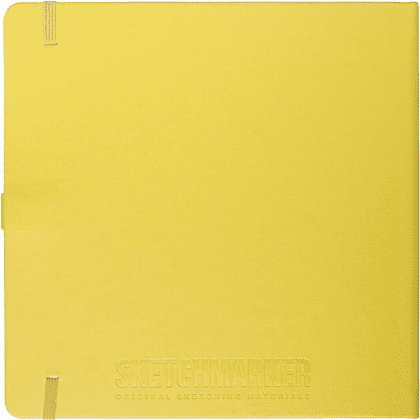 Скетчбук "Sketchmarker", 80 листов, 20x20 см, 140 г/м2, лимонный  - 2