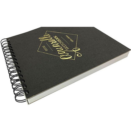 Скетчбук "Aquarelle", 19.5x19.5 см, 30 листов, черный - 2