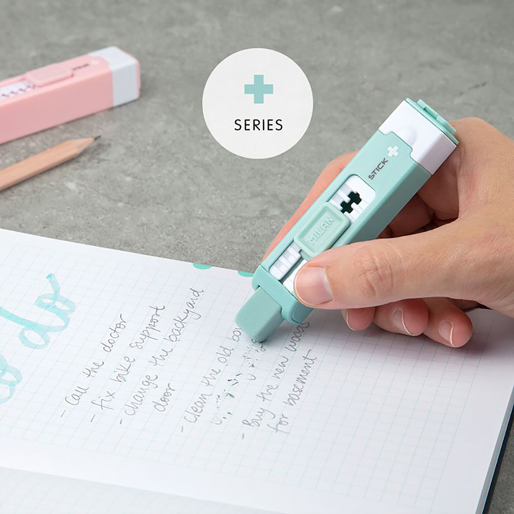 Ластик-точилка Milan "STICK +", розовый - 4