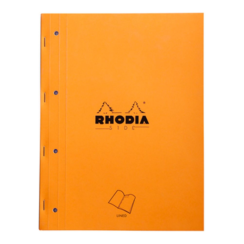 Сменный блок для тетради на кольцах "Rhodia", А4+, 80 листов, линейка, оранжевый