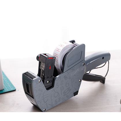 Этикет-пистолет однострочный "Deli", 21.5x12 мм, серый - 4