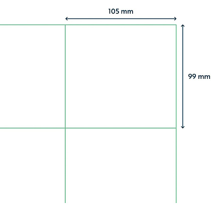 Самоклеящиеся этикетки универсальные "Rillprint", 105x 99 мм, 100 листов, 6 шт, белый - 3