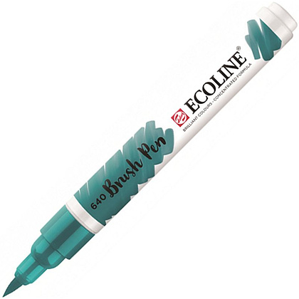 Маркер акварельный "Ecoline", 640 сине-зеленый