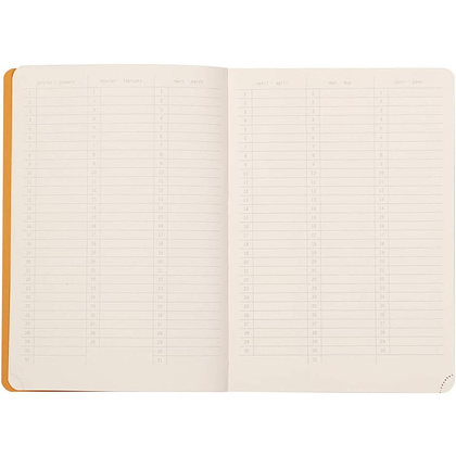 Еженедельник недатированный Clairefontaine Rhodia "Rhodiarama Perpetual", 148x210 мм, 128 страниц, бирюзовый - 4