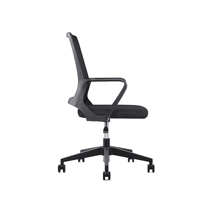 Кресло для персонала SitZone "U-0385 PL", ткань, пластик, черный - 5