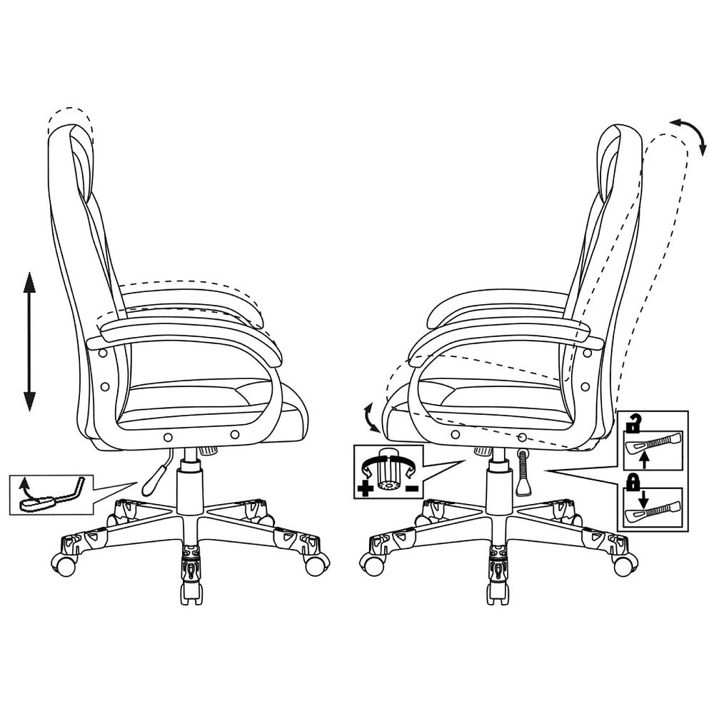 Кресло игровое Бюрократ Zombie GAME 17 экокожа, ткань, черный, серый - 12