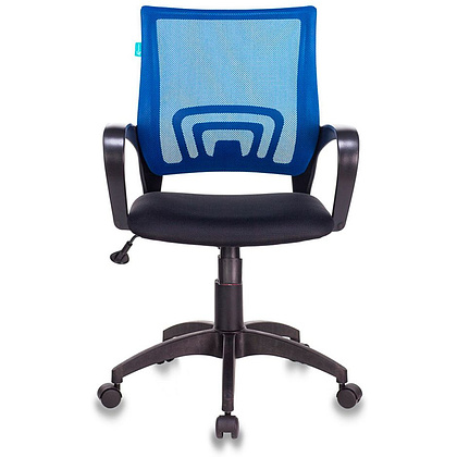 Кресло для персонала Бюрократ "CH-695N/BLACK", ткань, пластик, синий - 3