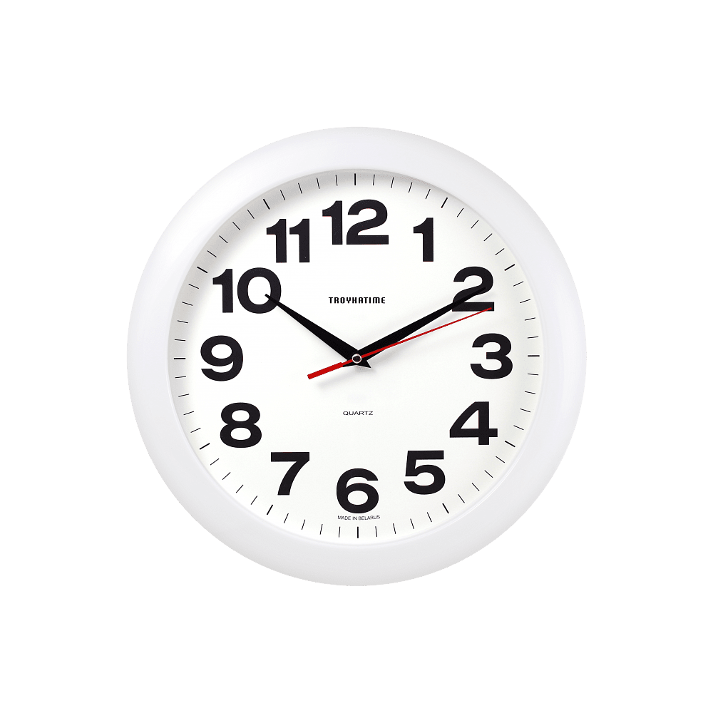 Часы настенные круглые "11110198", белый