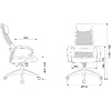 Кресло для руководителя Бюрократ "CH-607 TW-04", Neo Black, сетчатая ткань, темно-серый - 11