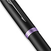 Ручка-роллер Parker "IM Vibrant Rings T315 Amethyst Purple PVD", 0,5 мм, черный, фиолетовый, стерж. черный - 6