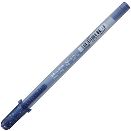 Ручка гелевая "Gelly Roll Metallic", 1.0 мм, прозрачный, стерж. синий