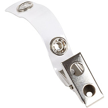 Клипсы для бейджа на ремешке Argo "CT210", прозрачный