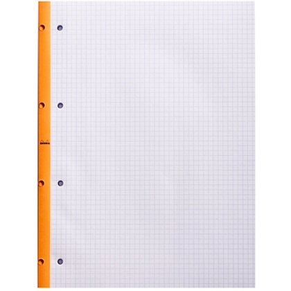 Сменный блок для тетради на кольцах "Rhodia", А4+, 80 листов, клетка, оранжевый - 2