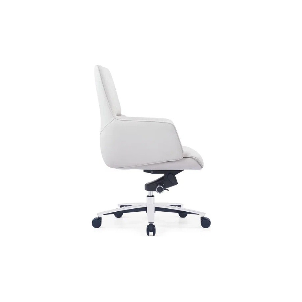 Кресло для руководителя SitZone CH-500B, кожа, алюминий, белый, -30% - 3