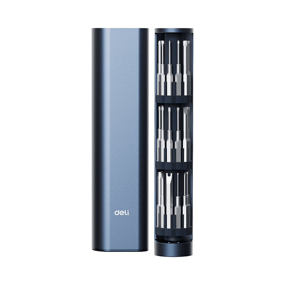 Отвертка Deli YS DL241034, с набором прецизионных бит, 34 шт