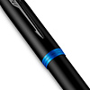 Ручка перьевая Parker "IM Vibrant Rings F315 Marine Blue PVD", F, черный, синий, патрон синий - 5