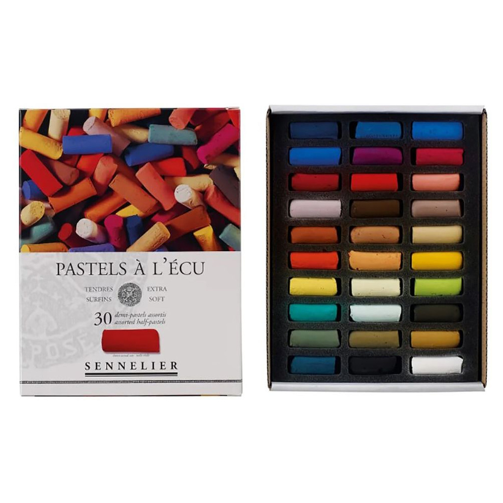 Набор сухой пастели "À l'écu Half Pastel", 30 цветов - 2