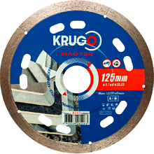 Круг алмазный по керамике Krugo Master, 125х22.23 мм