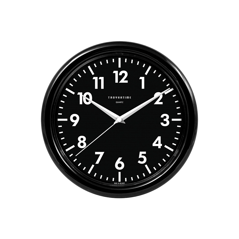 Часы настенные "984565", пластик, 245 мм, черный