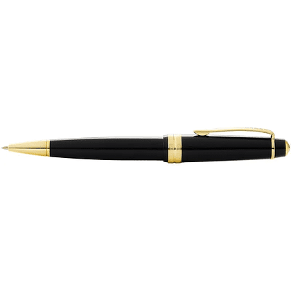 Ручка шариковая "Bailey Light Polished Black Resin and Gold Tone", 0.7 мм, черный, золотой, стерж. черный - 3