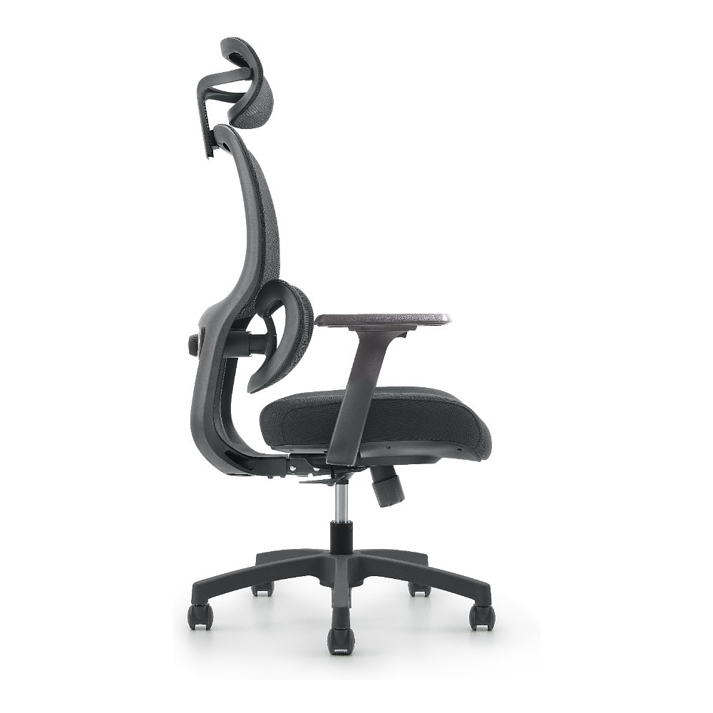 Кресло для руководителя SitZone U-073A сетка/ткань, черный - 4