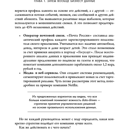 Книга "Аналитика для руководителей. Стратегия и развитие бизнеса на базе данных, а не на интуиции", Николай Валиотти - 25