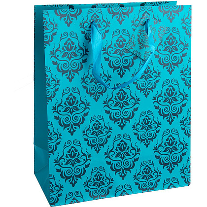 Пакет бумажный подарочный "Классический орнамент", 26.4x32.4x13.7 см, ассорти