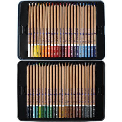 Карандаш акварельный "Белые ночи", набор 48 цветов, жестяной пенал - 3