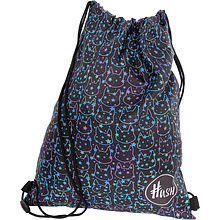 Мешок для обуви "Hash neon kitty", 44x33 см, чёрный
