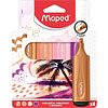 Набор маркеров текстовых Maped "Fluo Peps", 4 шт, ассорти - 4