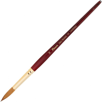 Кисть для рисования "Pinax ORO ROSSO", синтетика, круглая, №18