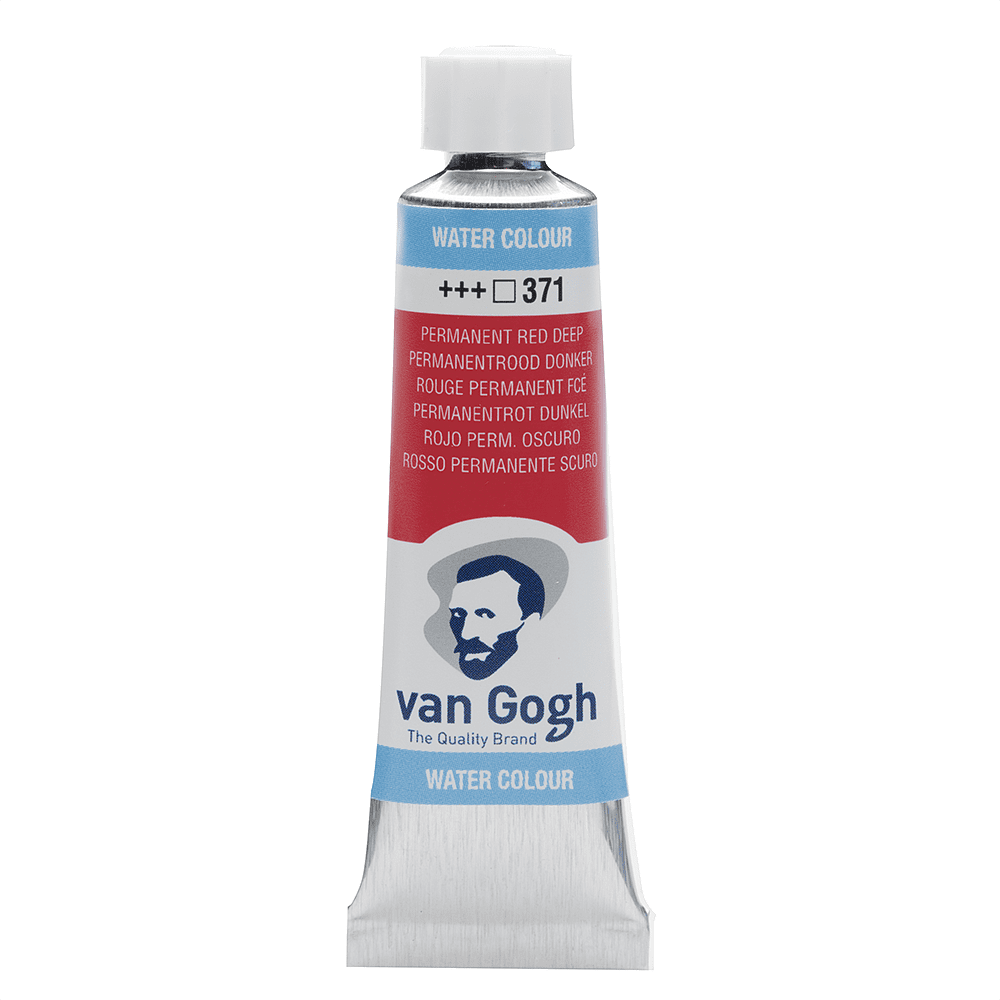 Краски акварельные "Van Gogh", 371 красный темный устойчивый, 10 мл, туба