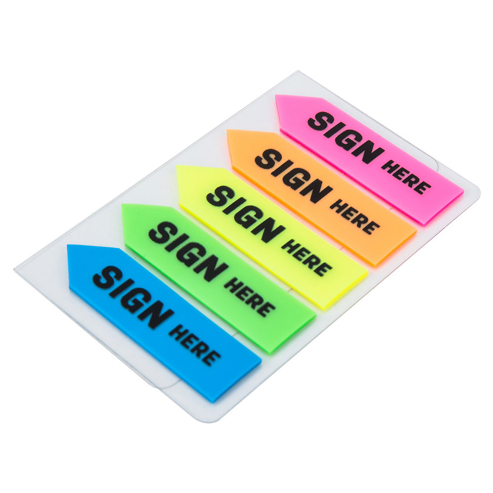 Закладки клейкие "Deli", 44x12 мм, 100 шт, ассорти - 2