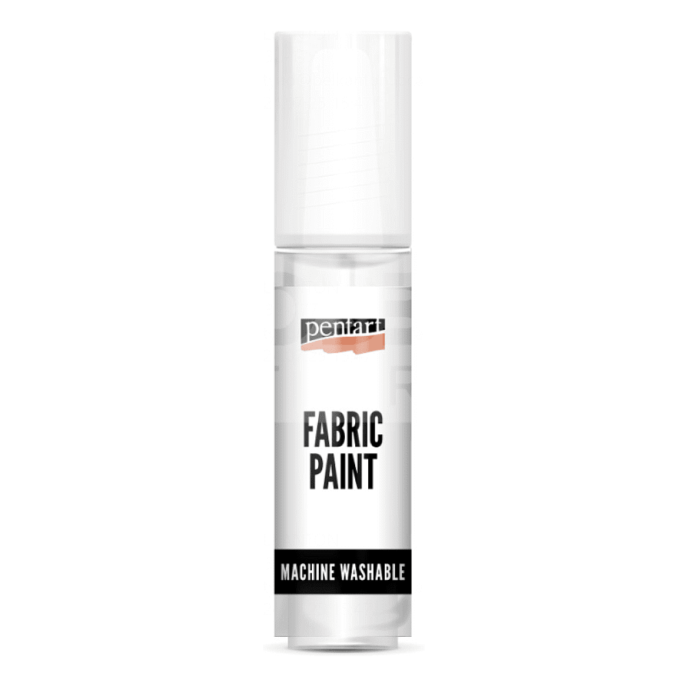 Краски для текстиля "Pentart Fabric paint", белый, банка