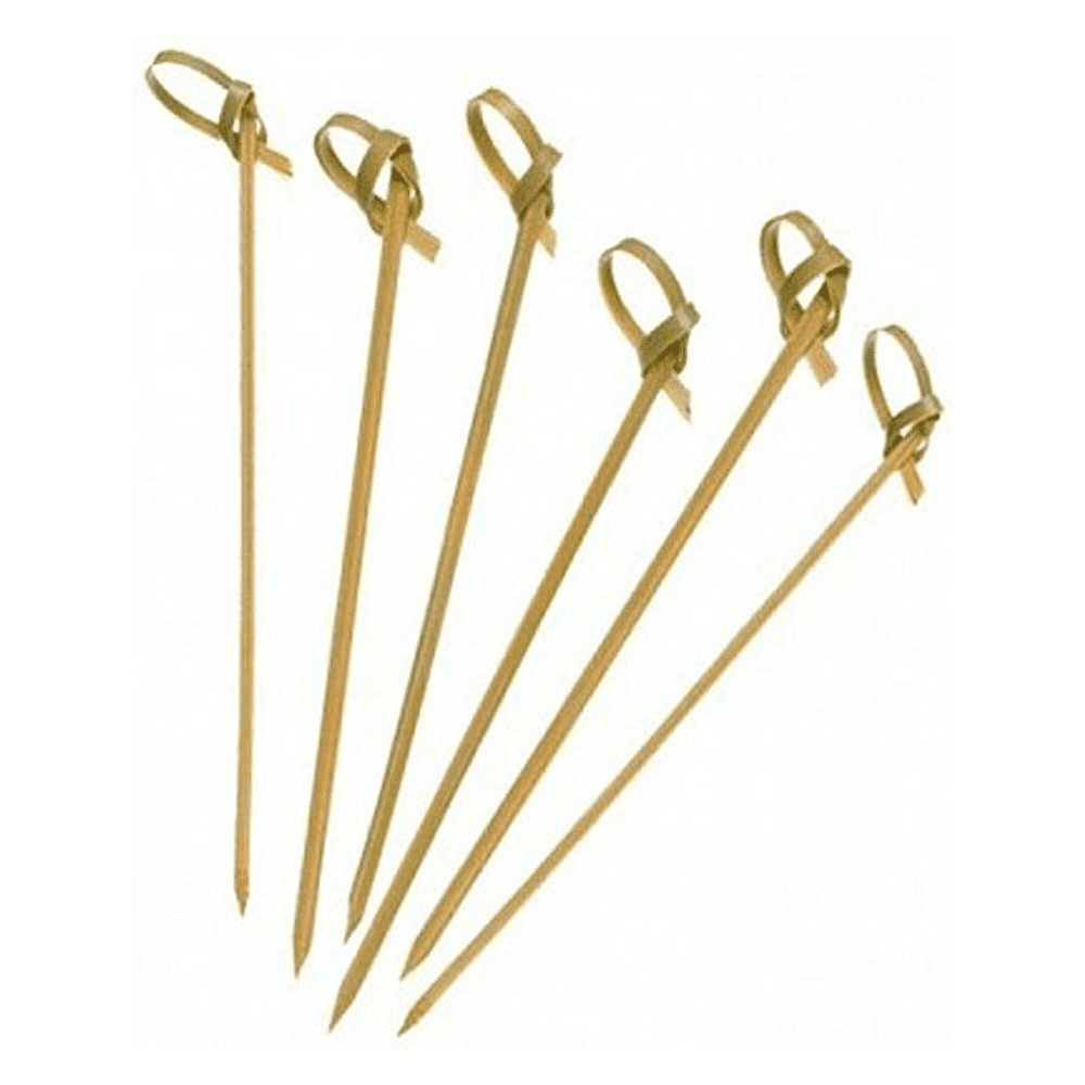 Пика узелок, 9 см, бамбук, 100 шт/упак