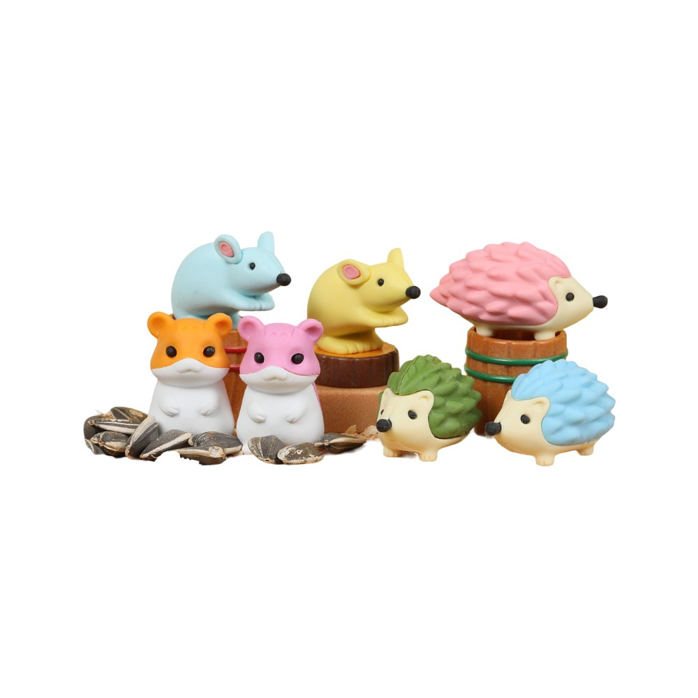 Ластик "IWAKO Hamster & Hedgehog", 1 шт