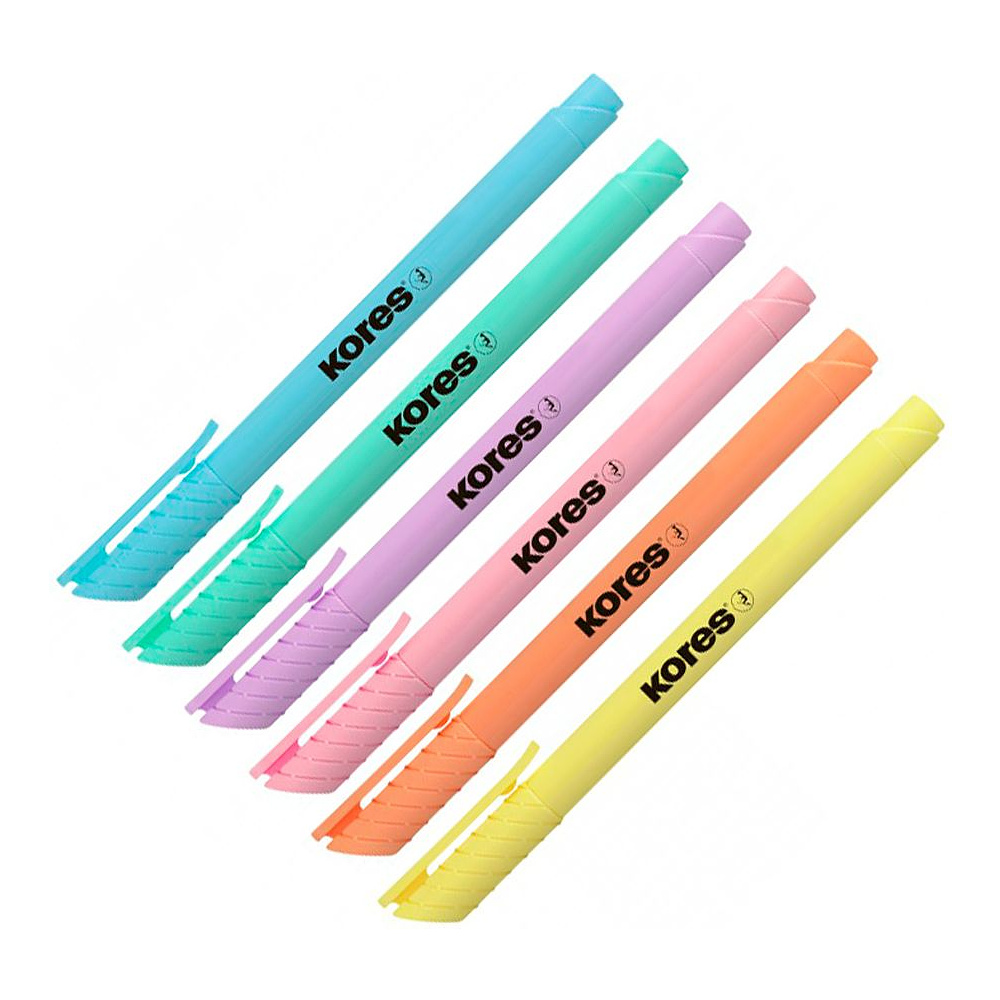 Набор маркеров текстовых "HighLiner Slim", 6 шт, ассорти