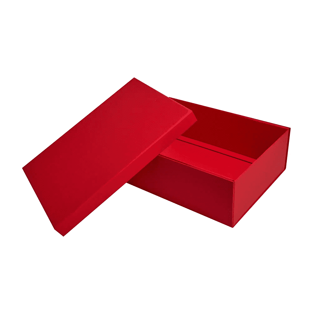 Коробка подарочная картонная, 223х308х95 мм, красный - 4