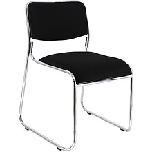 Стул для посетителей EVERPROF "Fix", ткань, металл, черный