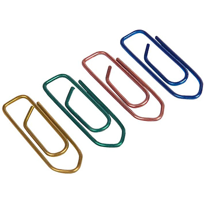 Скрепки цветные Maped, 25 мм, 100 шт, ассорти - 2