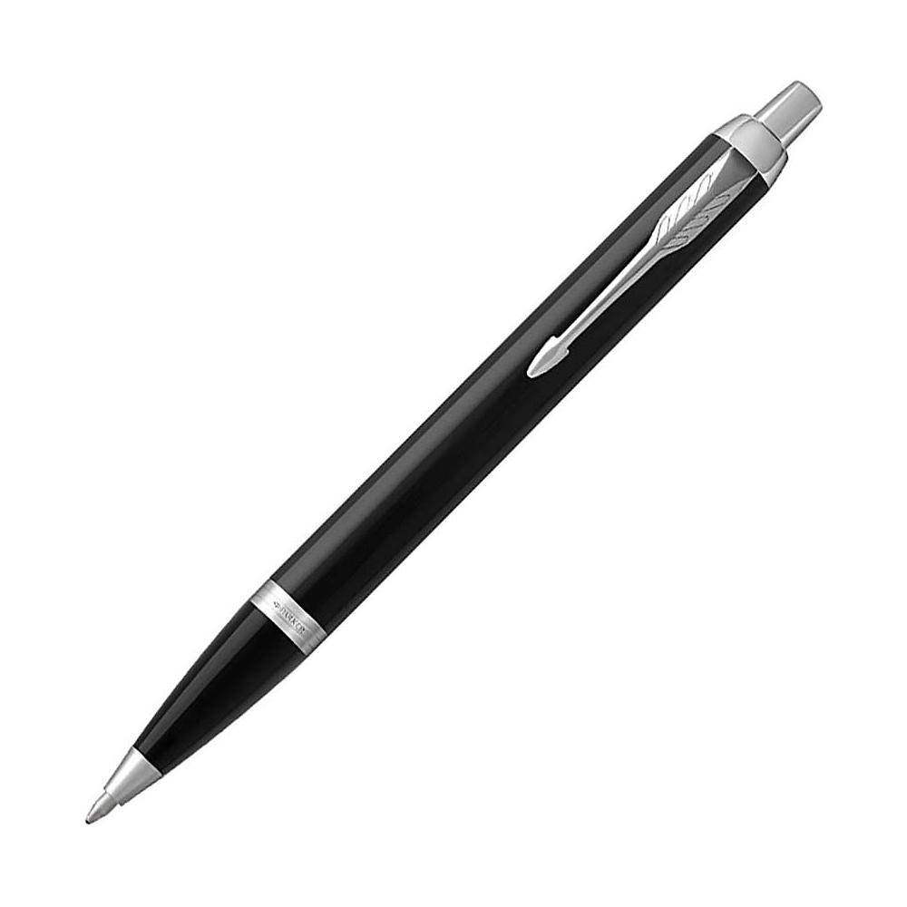 Набор ручек Parker "IM Black CT": шариковая автоматическая + перьевая, черный, серебристый - 3