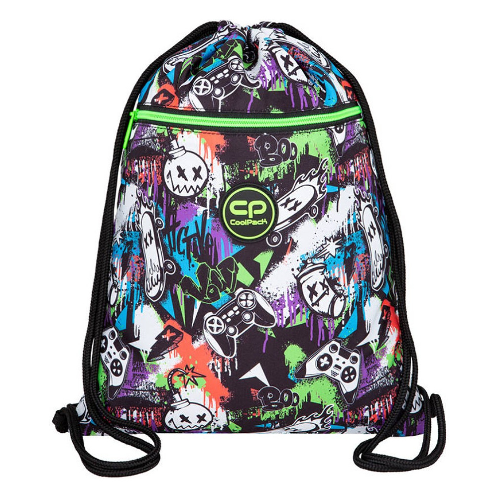 Мешок для обуви Coolpack "Peek a boo", 42.5x32.5, разноцветный 