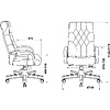 Кресло для руководителя "Бюрократ T-9928WALNUT/ECO", металл, дерево, экокожа, черный - 6