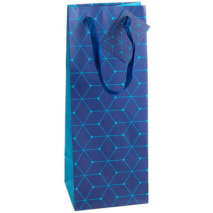 Пакет бумажный подарочный "Для вина", 12.7x33x11.3 см, ассорти (9055953)