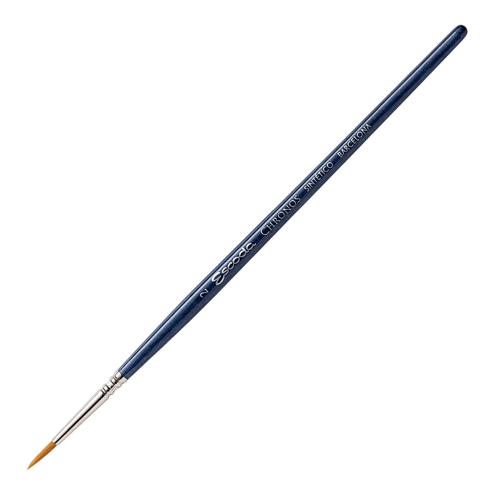 Кисть "Escoda Chronos", микс, круглая, на короткой ручке, № 2