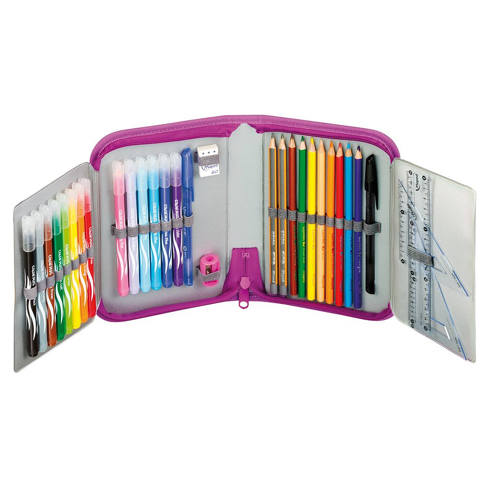 Пенал Maped "Fairy", 1 отделение, с наполнением - 3