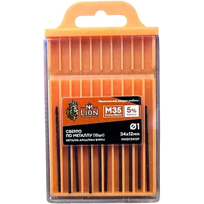 Сверло по металлу M-Lion, MHD58610P, 5,0х86 мм, 10 шт/упак