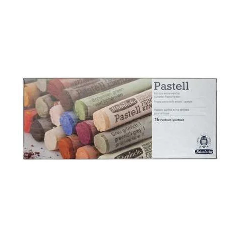 Пастель сухая экстрамягкая "Schmincke", набор 15 цветов, портрет